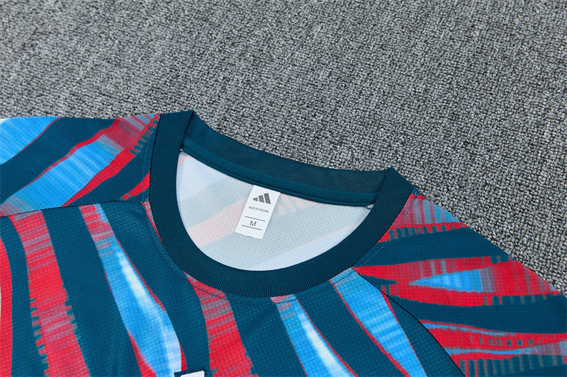 26/27 Arsenal Red and Blue Short Sleeve Tracksuits