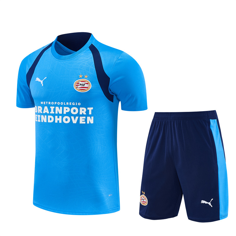 26/27 PSV Eindhoven Light Blue Short Sleeve Tracksuits
