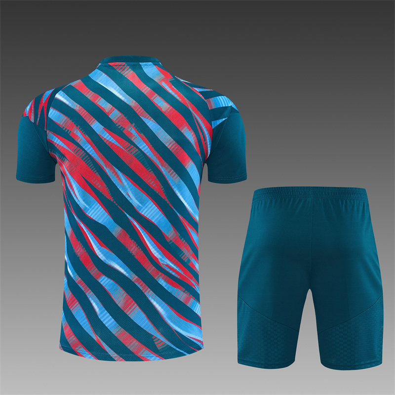 26/27 Arsenal Red and Blue Short Sleeve Tracksuits