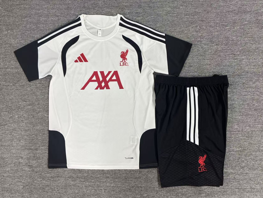 26/27 Liverpool White Short Sleeve Tracksuits