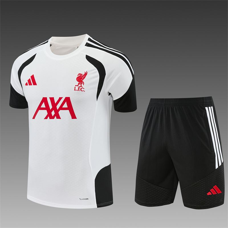 26/27 Liverpool White Short Sleeve Tracksuits