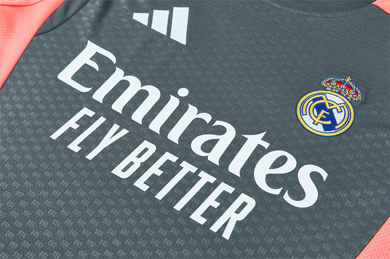 26/27 Real Madrid Dark Grey Short Sleeve Tracksuits