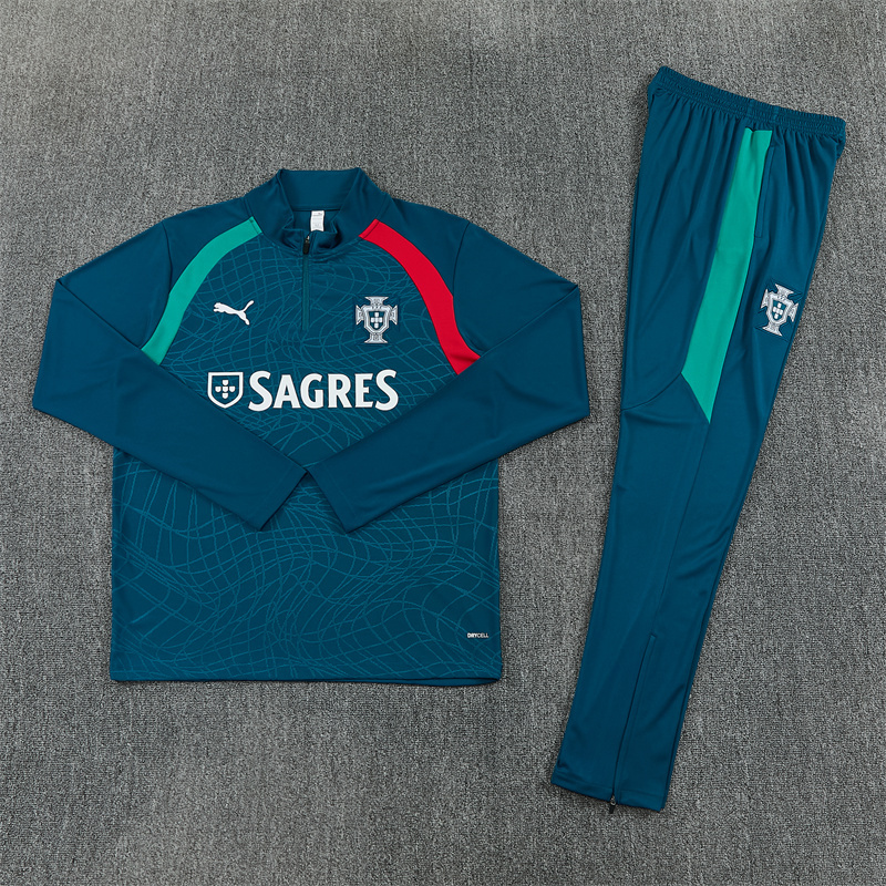 26/27 Portugal Dark Green Tracksuits