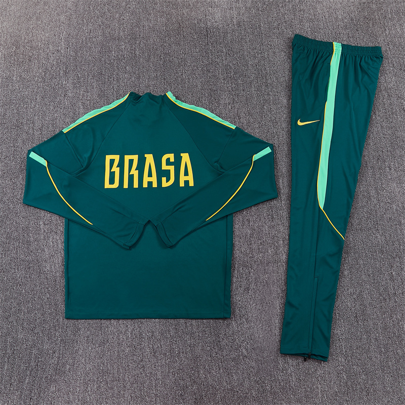 26/27 Brazil Dark Green Tracksuits