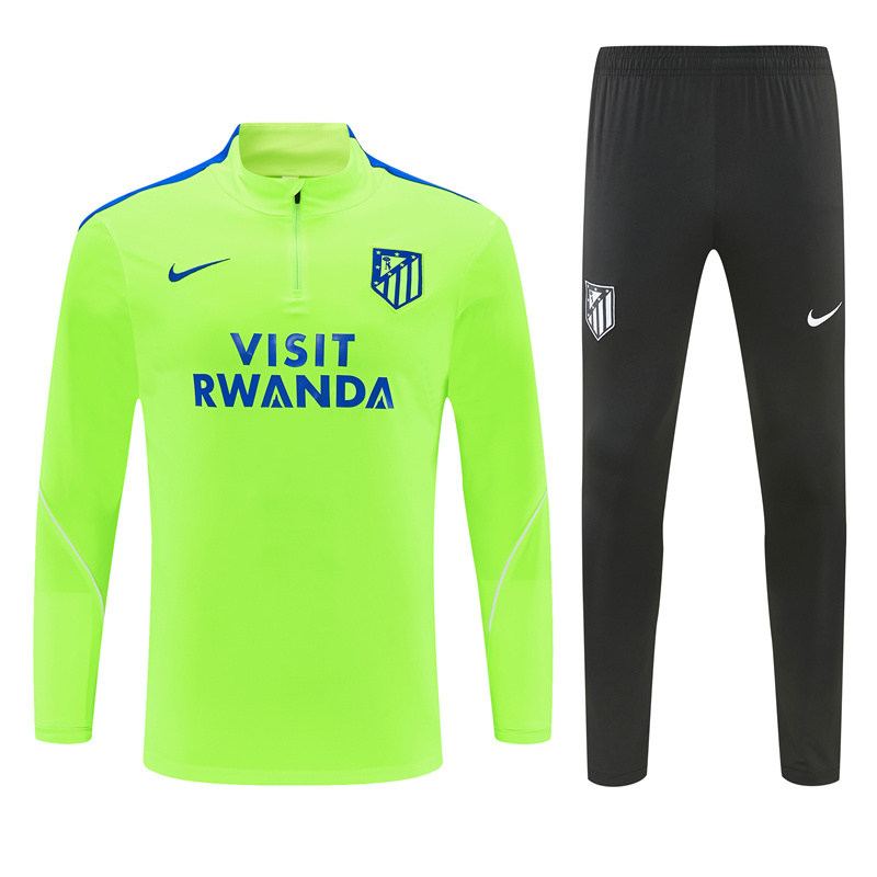 26/27 Atletico Madrid Fluorescent Green Tracksuits