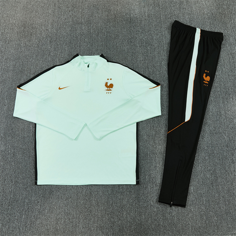 26/27 France Light Green Tracksuits