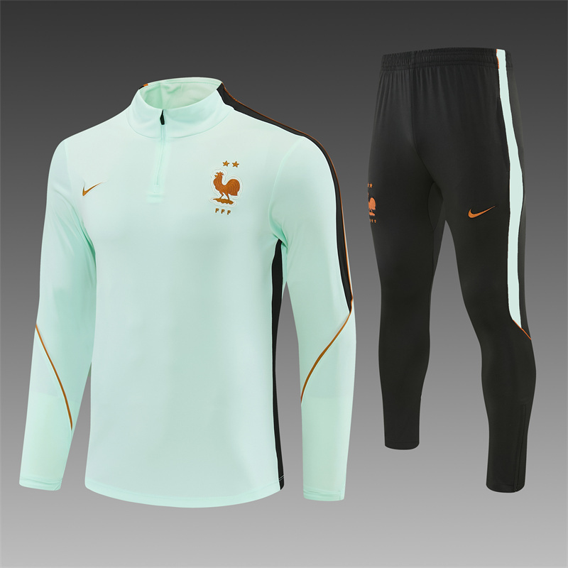 26/27 France Light Green Tracksuits