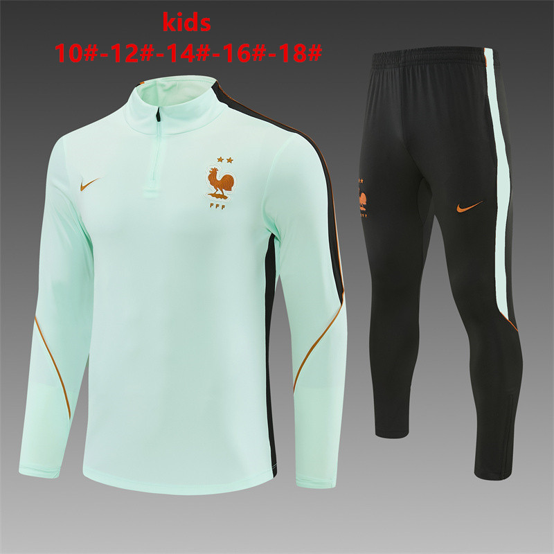 26/27 France Light Green Tracksuits