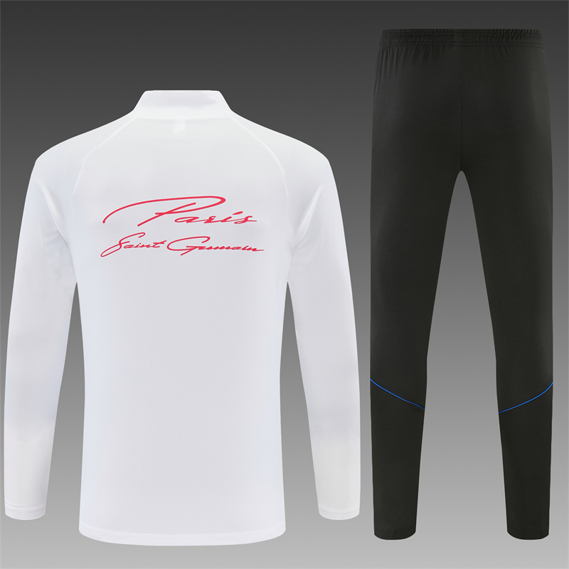 26/27 PSG White with Orange and Red Tracksuits