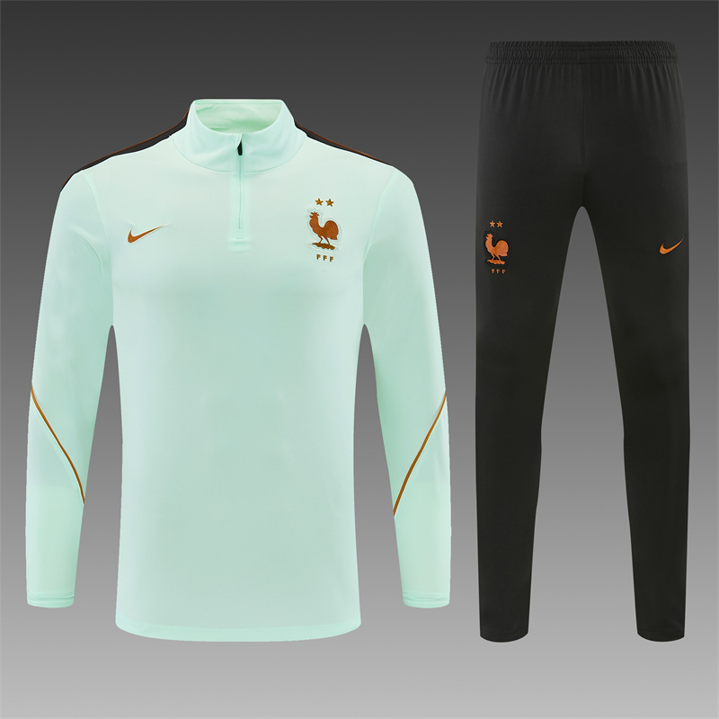 26/27 France Light Green Tracksuits