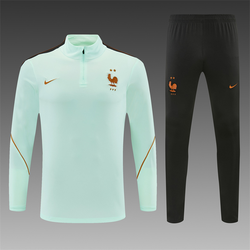 26/27 France Light Green Tracksuits