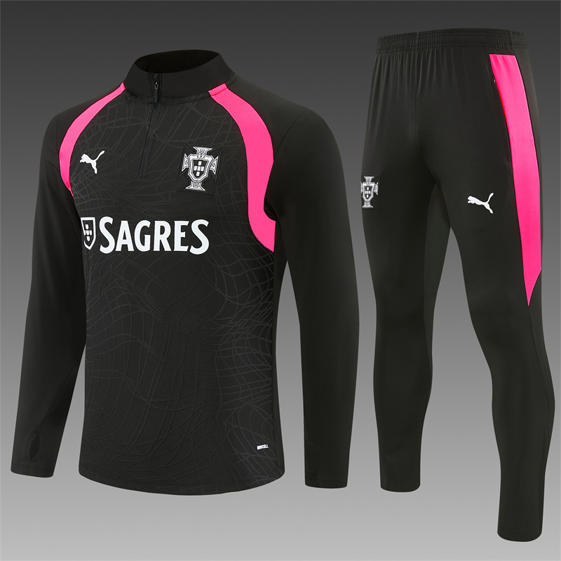 26/27 Portugal Black Tracksuits