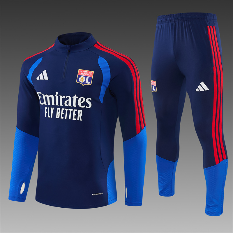 26/27 Lyon Royal Blue Tracksuits