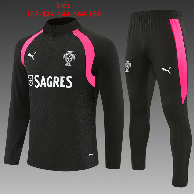 26/27 Portugal Black Tracksuits