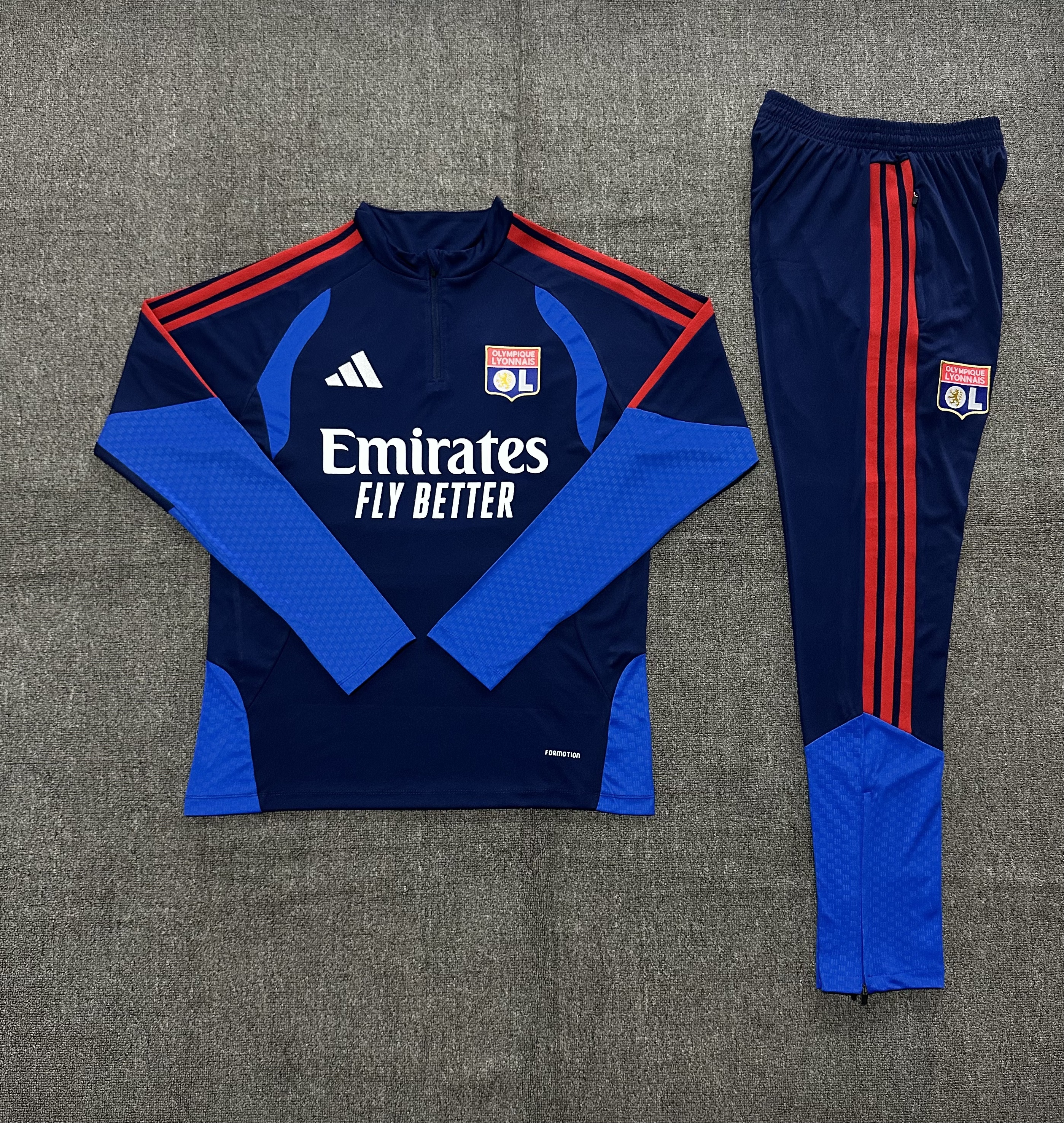 26/27 Lyon Royal Blue Tracksuits