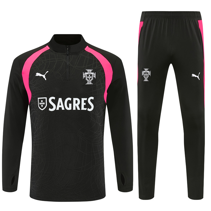 26/27 Portugal Black Tracksuits