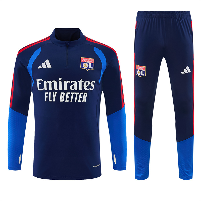 26/27 Lyon Royal Blue Tracksuits