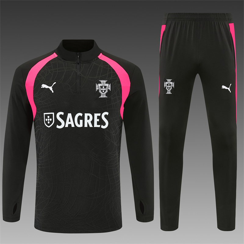 26/27 Portugal Black Tracksuits
