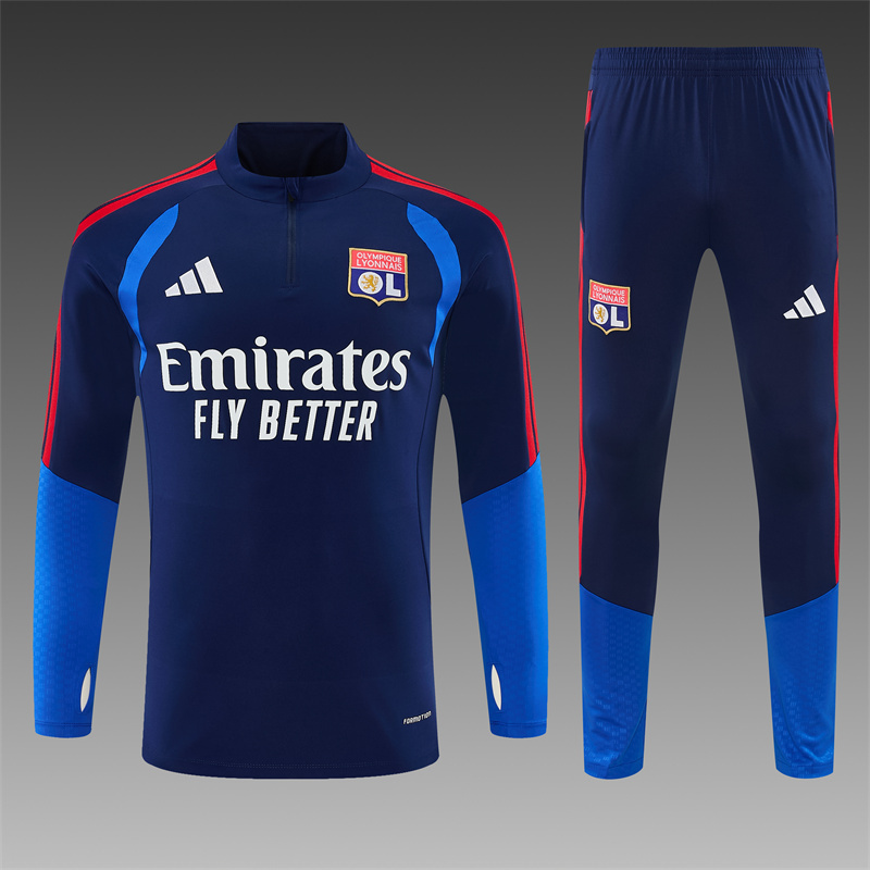 26/27 Lyon Royal Blue Tracksuits