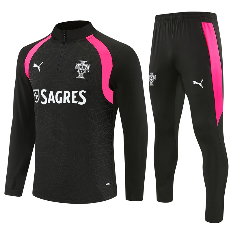 26/27 Portugal Black Tracksuits