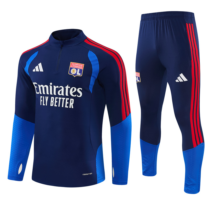 26/27 Lyon Royal Blue Tracksuits