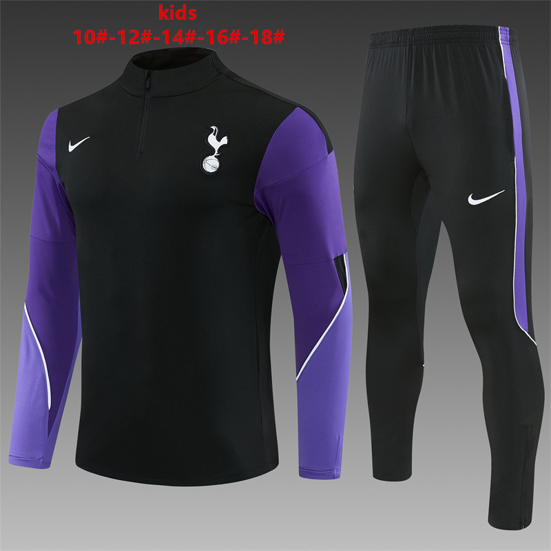 26/27 Tottenham Hotspur Black Tracksuits