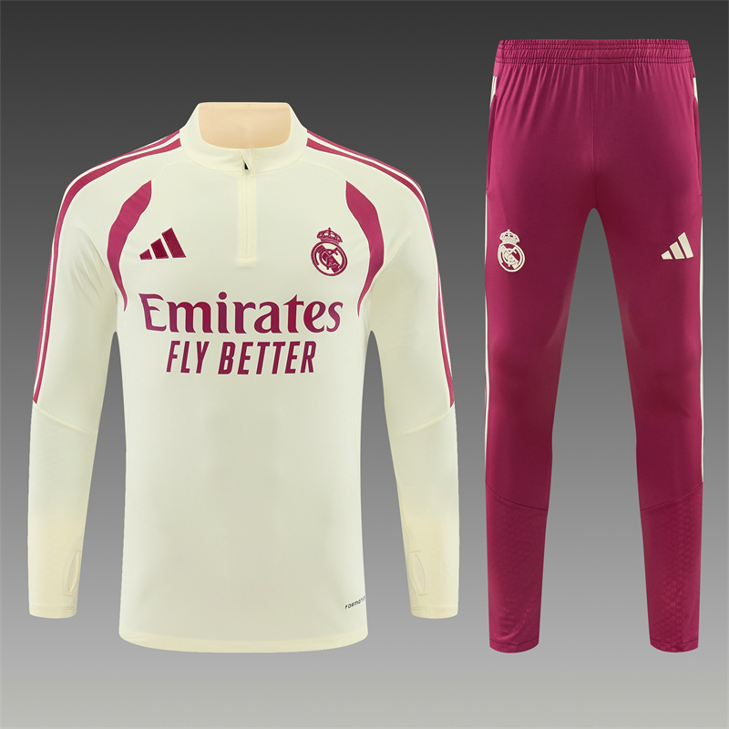 26/27 Real Madrid Beige Tracksuits