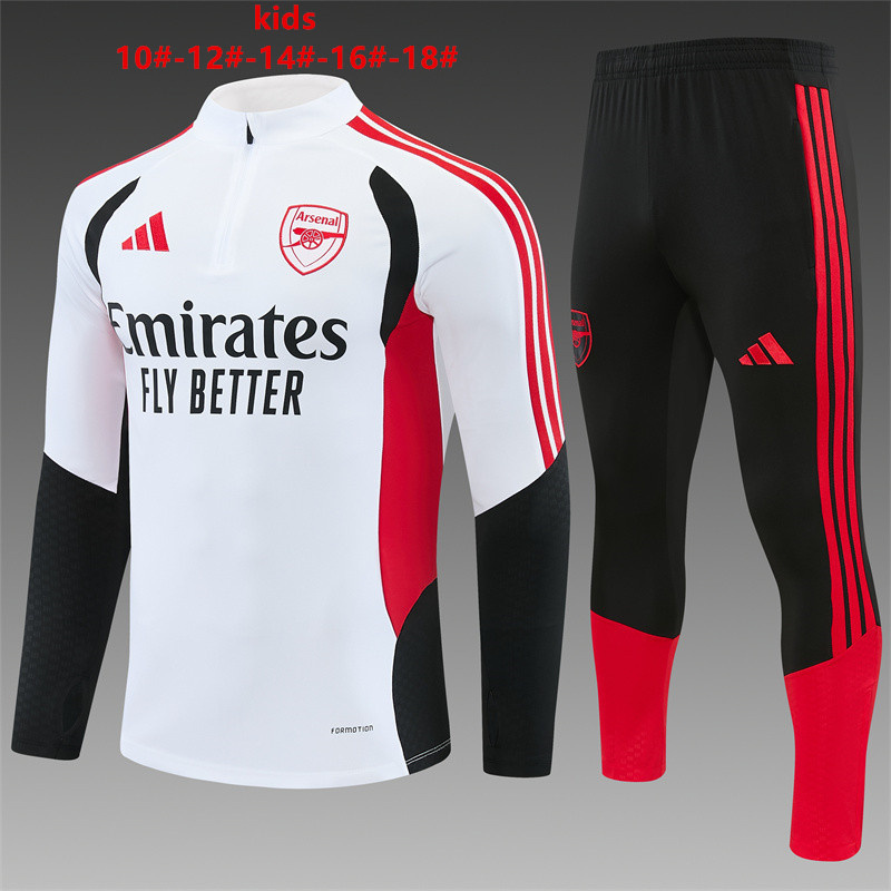 26/27 Arsenal White Tracksuits
