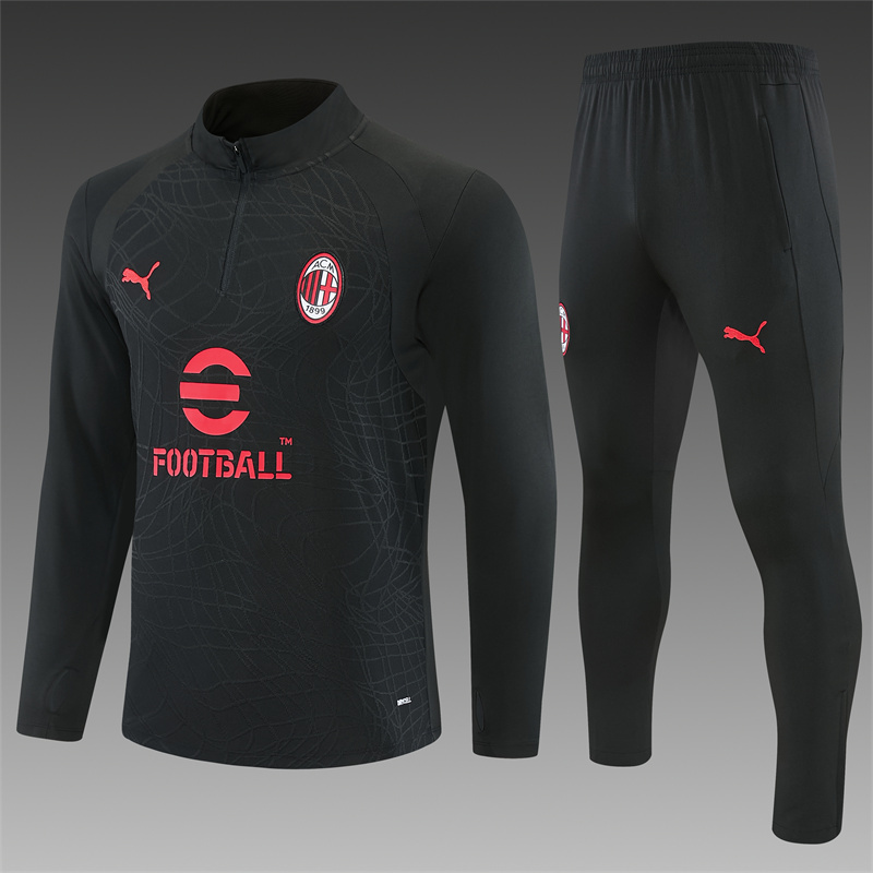 26/27 AC Milan Black Tracksuits