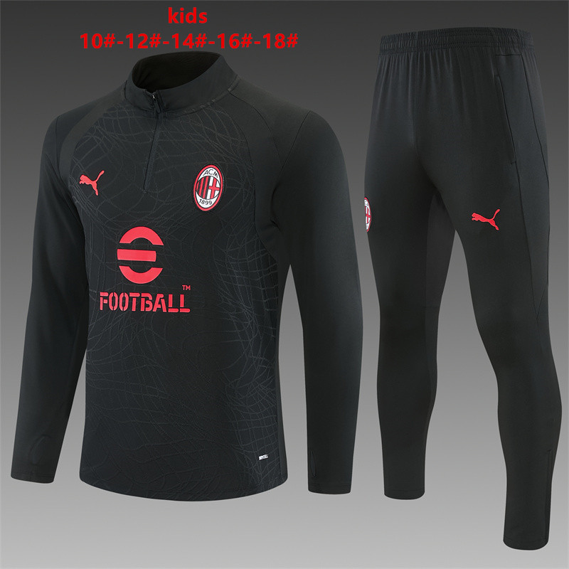 26/27 AC Milan Black Tracksuits