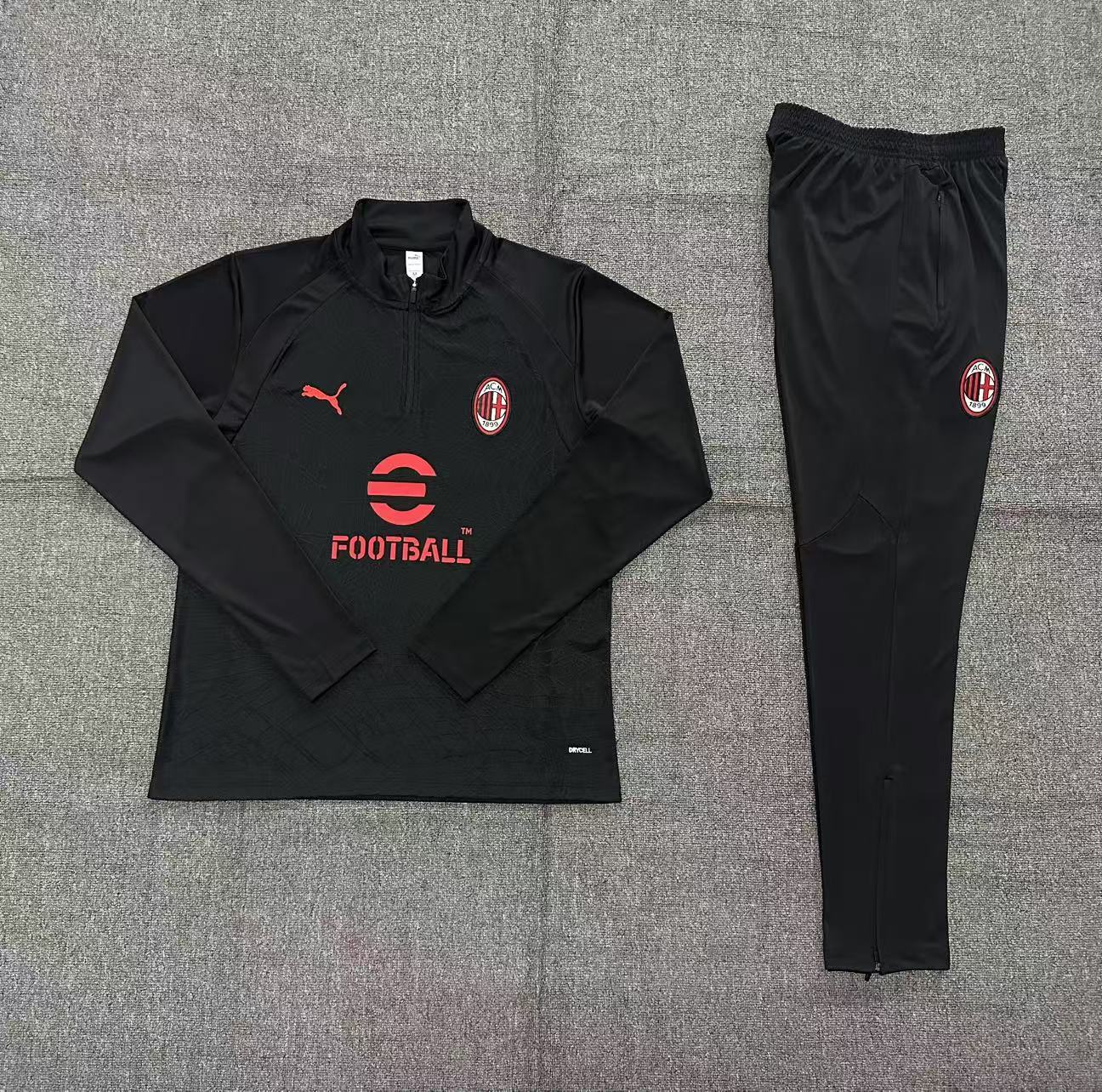 26/27 AC Milan Black Tracksuits