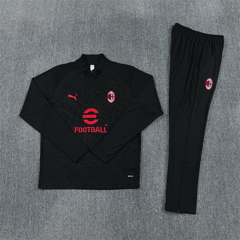 26/27 AC Milan Black Tracksuits