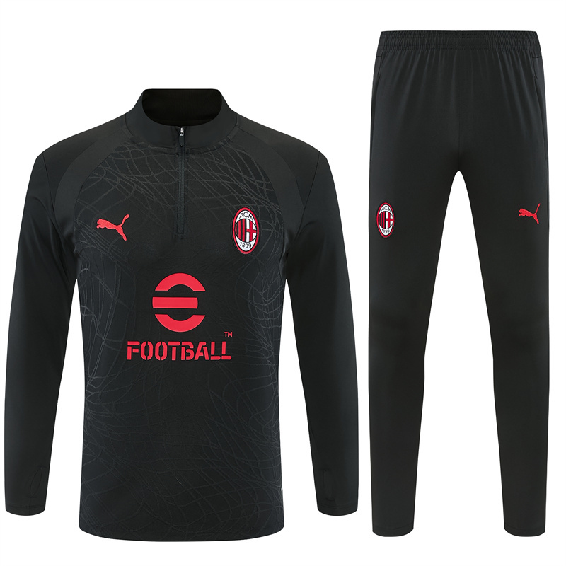 26/27 AC Milan Black Tracksuits