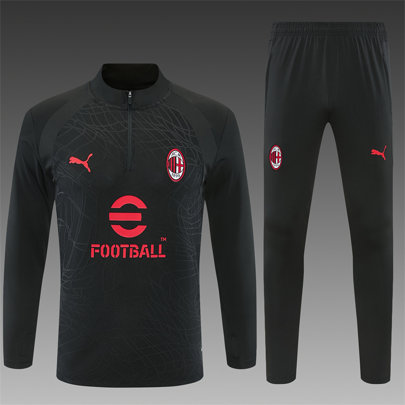 26/27 AC Milan Black Tracksuits
