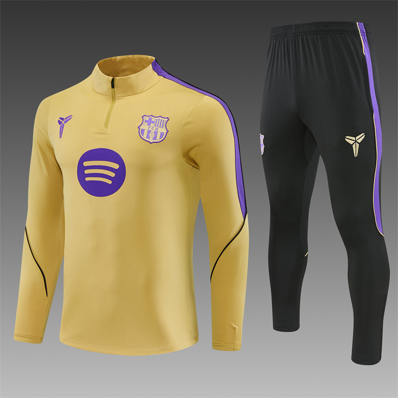 26/27 Barcelona Gold Tracksuits