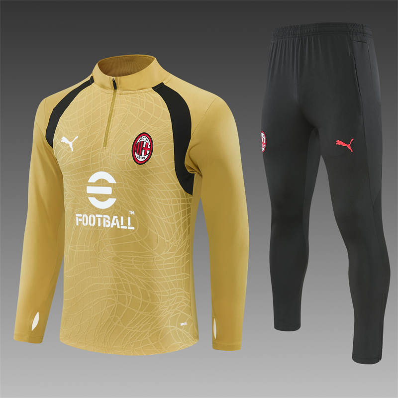 26/27 AC Milan Gold Tracksuits AC