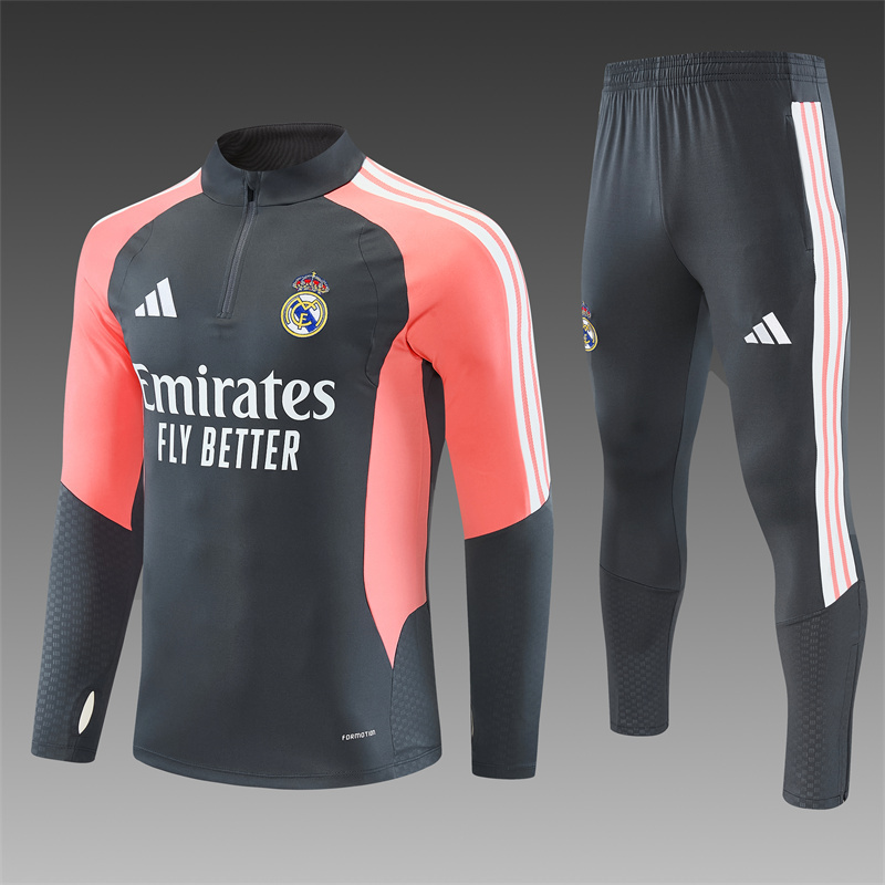 26/27 Real Madrid Dark Grey Tracksuits