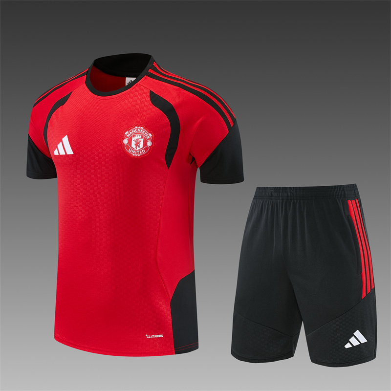 26/27 Manchester United Red Short Sleeve Tracksuits