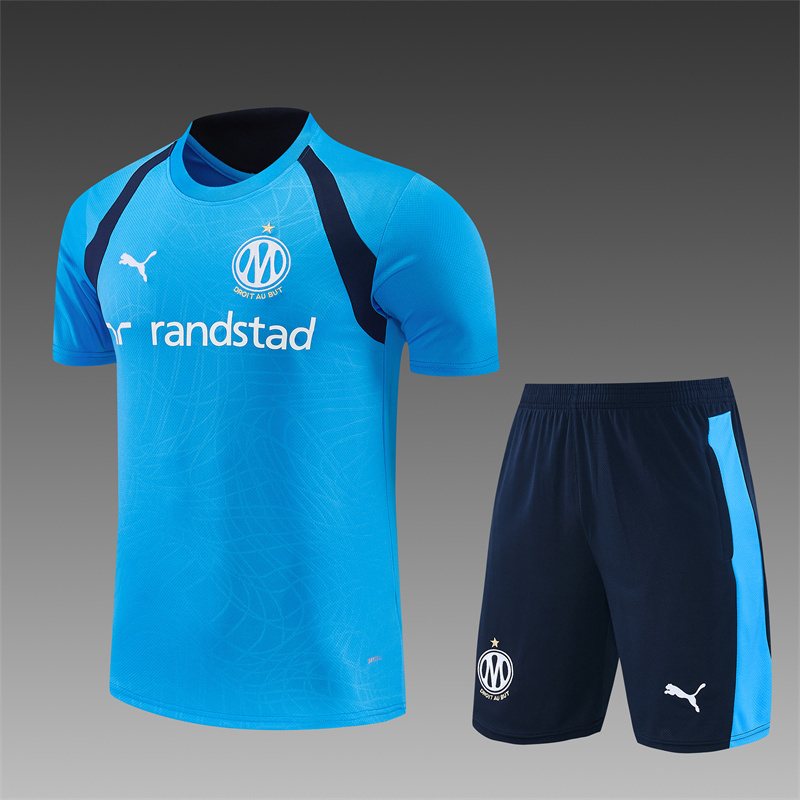 26/27 Marseille Light Blue Short Sleeve Tracksuits