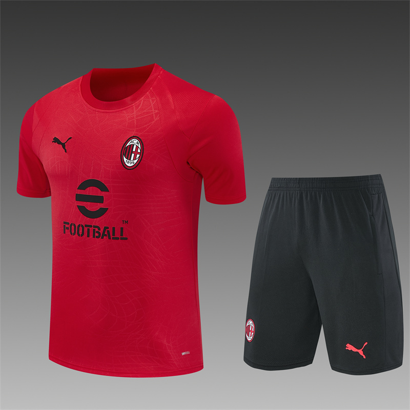 26/27 AC Milan Red Short Sleeve Tracksuits