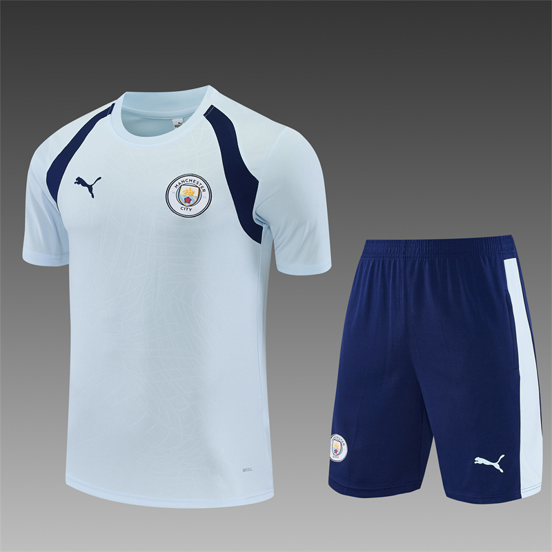 26/27 Manchester City Light Blue Short Sleeve Tracksuits