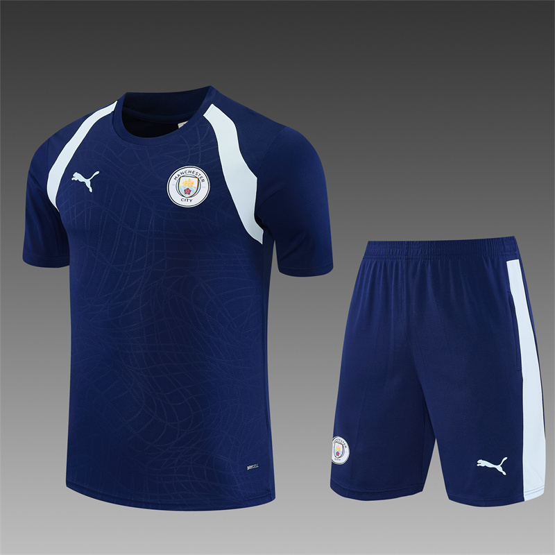 26/27 Manchester City - Royal Blue Short Sleeve Tracksuits