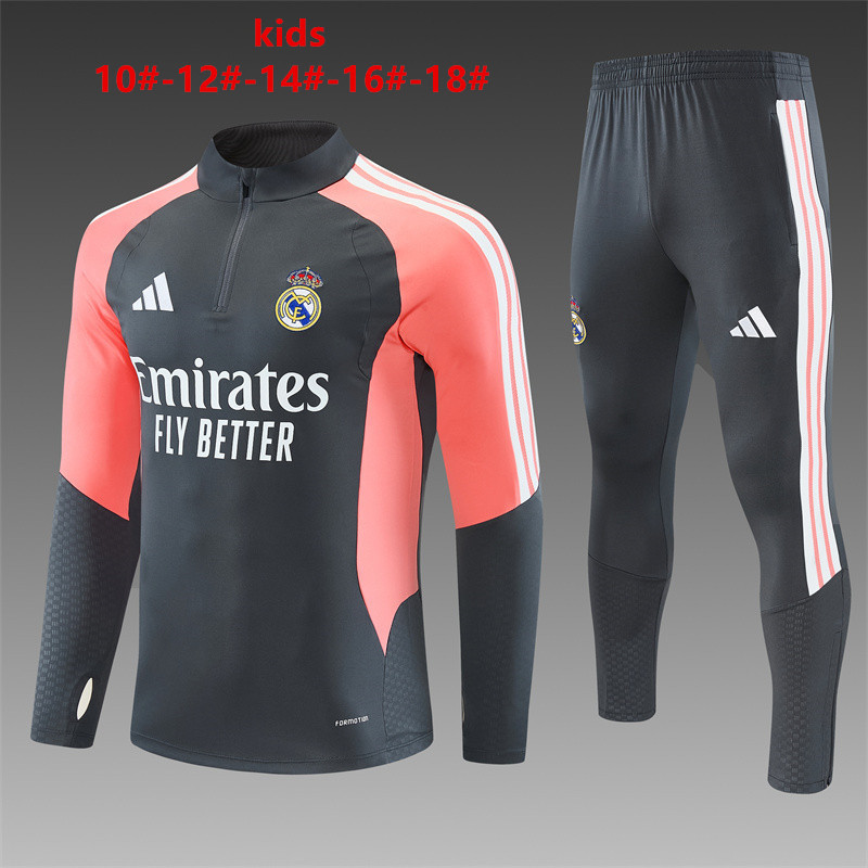 26/27 Real Madrid Dark Grey Tracksuits