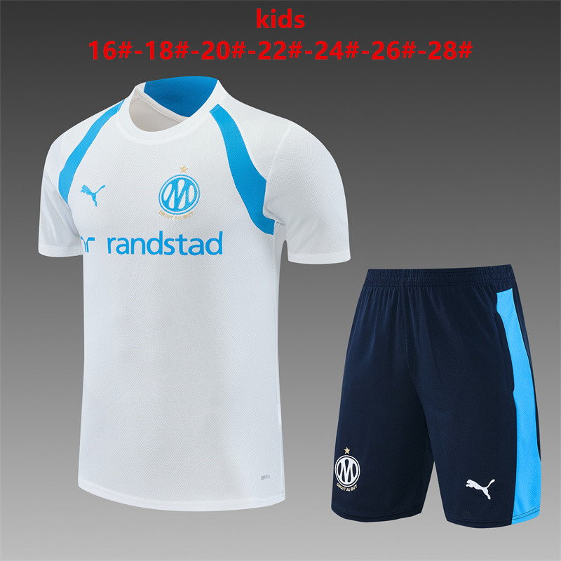 26/27 Marseille White Short Sleeve Tracksuits