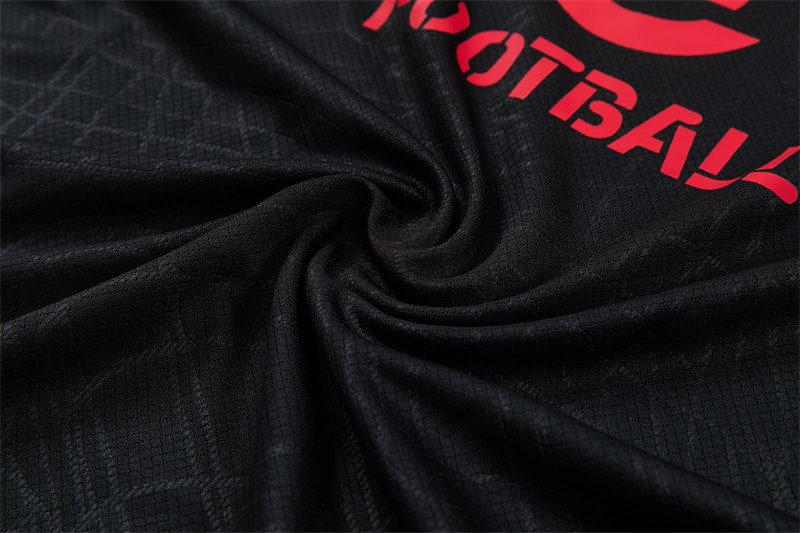 26/27 AC Milan Black Short Sleeve Tracksuits AC