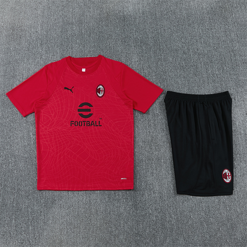 26/27 AC Milan Red Short Sleeve Tracksuits
