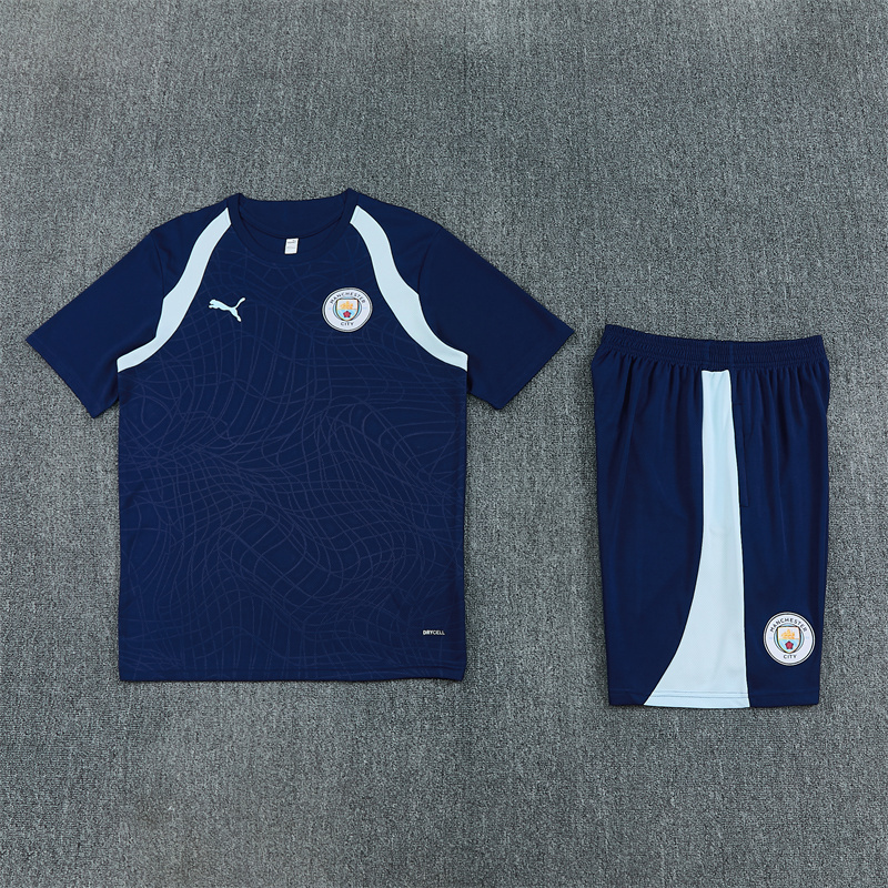 26/27 Manchester City - Royal Blue Short Sleeve Tracksuits