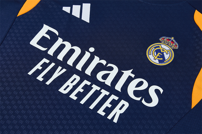 26/27 Real Madrid Royal Blue and Yellow Short Sleeve Tracksuits