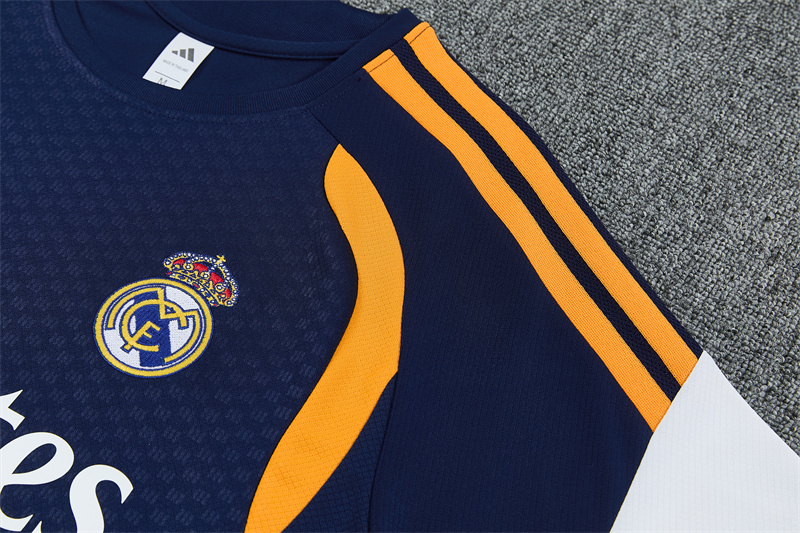 26/27 Real Madrid Royal Blue and Yellow Short Sleeve Tracksuits