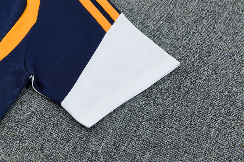 26/27 Real Madrid Royal Blue and Yellow Short Sleeve Tracksuits